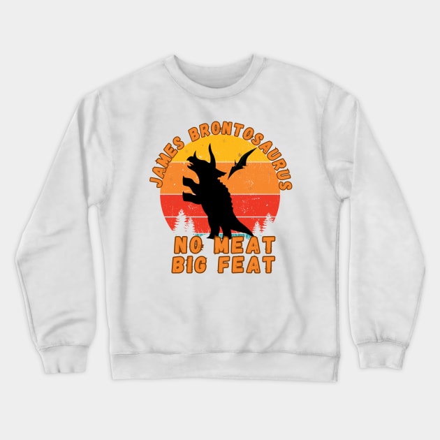 James Brontosaurus, Mrs Doubtfire Crewneck Sweatshirt by Aspectartworks